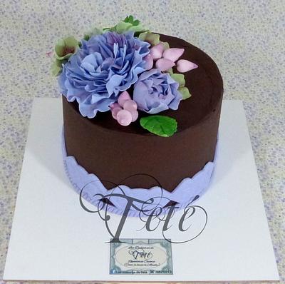Chocolate and lilac - Cake by Teté Cakes Design