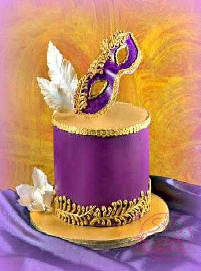 Venetian mask cake - Cake by Sugar  flowers Creations