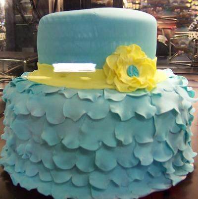ruffle cake - Cake by kathy 
