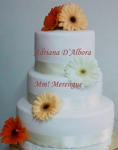 white wedding cake - Cake by Adriana D'Albora