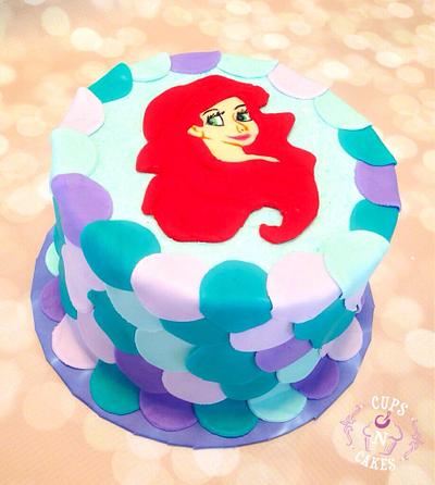 Little Mermaid - Cake by Cups-N-Cakes 