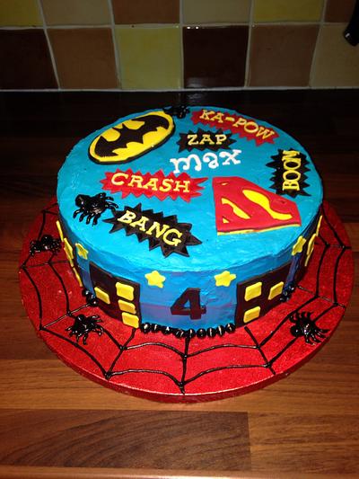 Super hero cake  - Cake by Lou Lou's Cakes