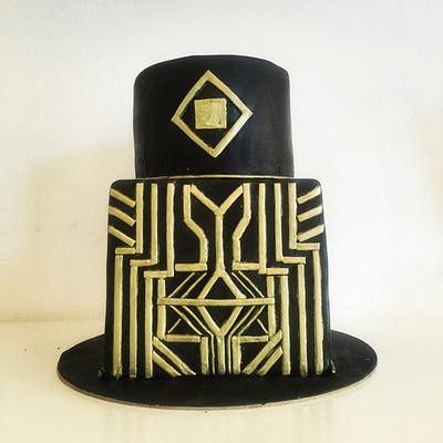 Black and gold cakr - Cake by Vanilla bean cakes Cyprus