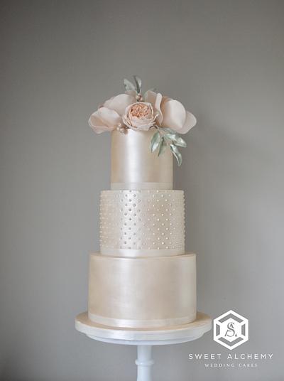 Modern Anniversary Cake - Cake by Sweet Alchemy Wedding Cakes