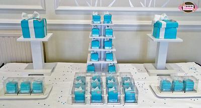 Tiffany Dessert Table with Surprise!  - Cake by Jerri