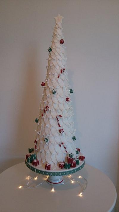 My 2ft tall Christmas tree! - Cake by THE BRIGHTON CAKE COMPANY