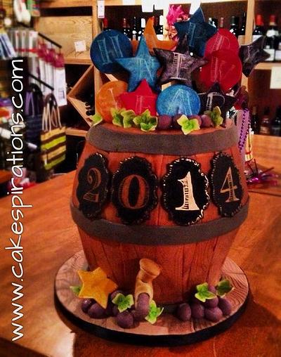 New Years Eve Wine barrel - Cake by Chef Jen