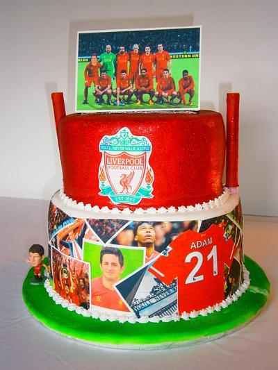 Liverpool football cake - Cake by TheCakemanDulwich