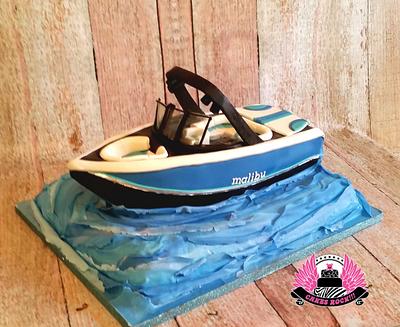 Malibu Wakesetter Wakeboarding Boat Cake - Cake by Cakes ROCK!!!  