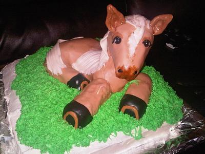 RKT horse - Cake by sticky dough cakes by Julia in Ferndale