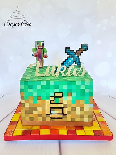 x Minecraft Block Cake x - Cake by Sugar Chic