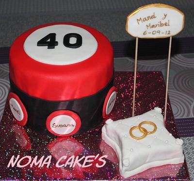 ANIVERSARIO DE BODA, WEDDING ANNIVERSARY - Cake by Sílvia Romero (Noma Cakes)