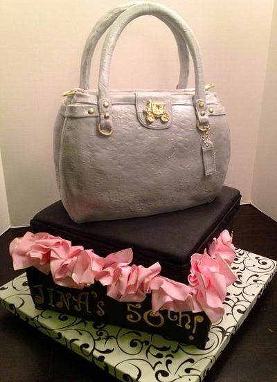 Coach Purse and Gift Box Cake - Cake by The Vagabond Baker