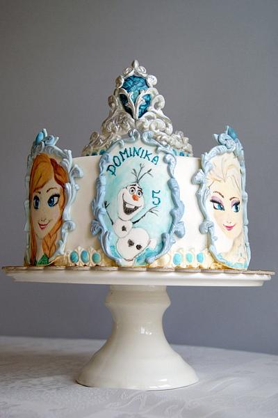 Frozen with tiara - Cake by Katarzynka