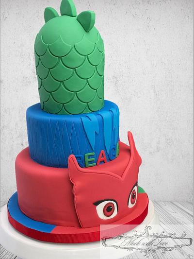 PJ Masks Cake - Cake by Lulus Cake Art