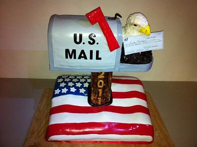 Eagle Retirement - Cake by Traci Downey