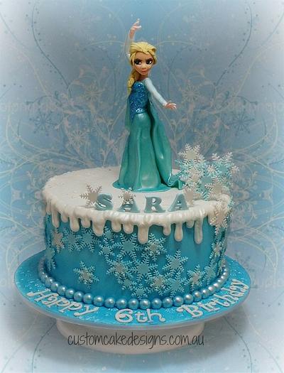 Frozen Elsa Cake - Cake by Custom Cake Designs