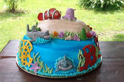 Nemo and sharks - Cake by Zaneta