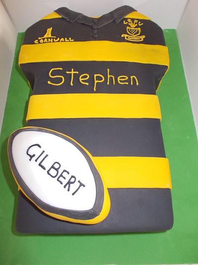 Cornwall rugby shirt cake - Cake by David Mason