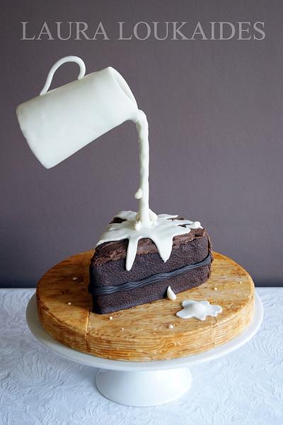 Gravity Defying Chocolate Cake - Cake by Laura Loukaides