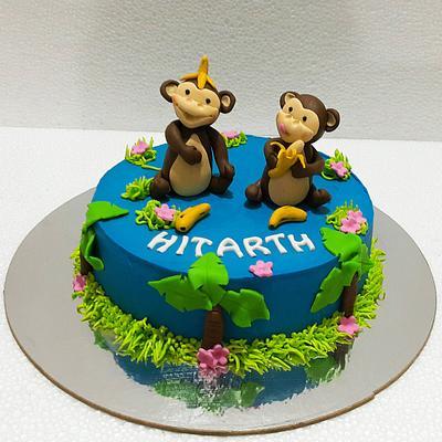 Naughty Monkeys - Cake by Urvi Zaveri 