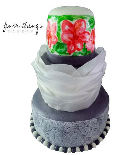 Bridal shower cake - Cake by Finer Things Bakery