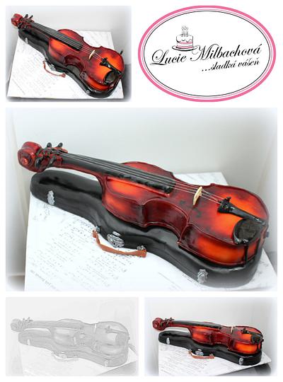 Violin - cake - Cake by Lucie Milbachová (Czech rep.)