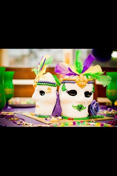 3D Mardi Gras Themed Birthday Cake - Cake by CrystalMemories