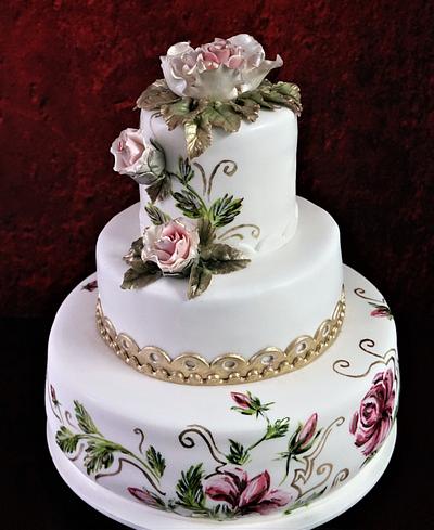 wedding roses - Cake by Torty Zeiko