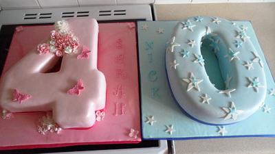 40TH HIS AND HERS  - Cake by Tinascupcakes
