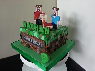 Duarte's Minecraft Cake! - Decorated Cake by Bela - CakesDecor