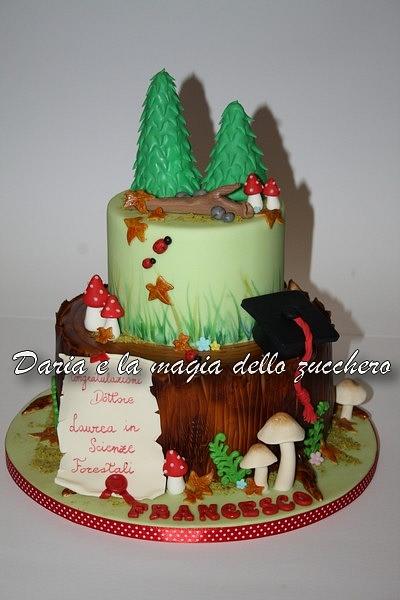 Forestry graduation cake - Cake by Daria Albanese