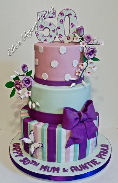 Dots, stripes and much more - Cake by Ellie @ Ellie's Elegant Cakery