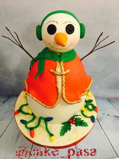 Very Jolly Snoman  - Cake by Cake_pasa