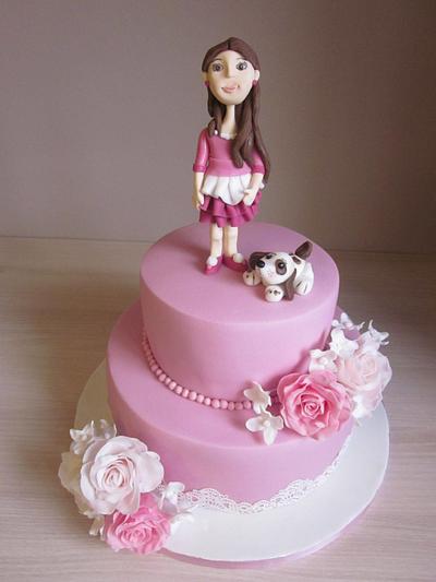 Cake in pink colours - Cake by LenkaVitvarova