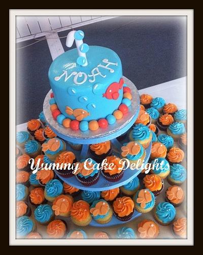 Ocean themed birthday cake - Cake by Kathryn