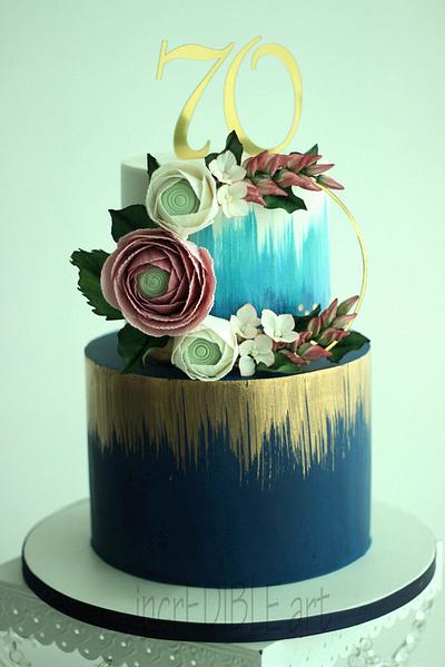 70th Birthday! - Cake by Rumana Jaseel