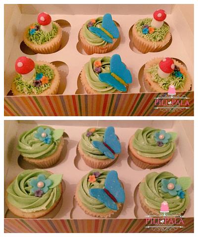 Garden themed cupcakes - Cake by Hannah Thomas