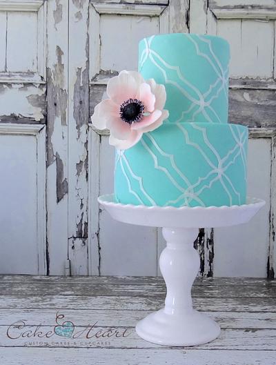 blush and blue - Cake by Cake Heart