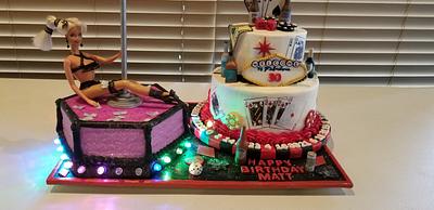 Las Vegas/Casino/Stripper themed 30th birthday cakes - Cake by Eicie Does It Custom Cakes