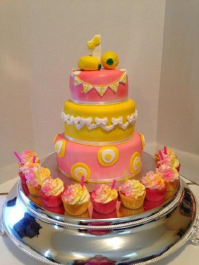 Pink Lemonade Birthday Cake - Cake by Teresa Markarian