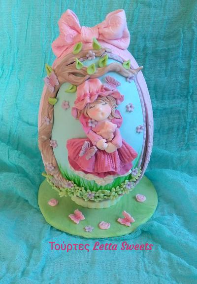 Sarah kay Easter egg  - Cake by Nikoletta Giourga