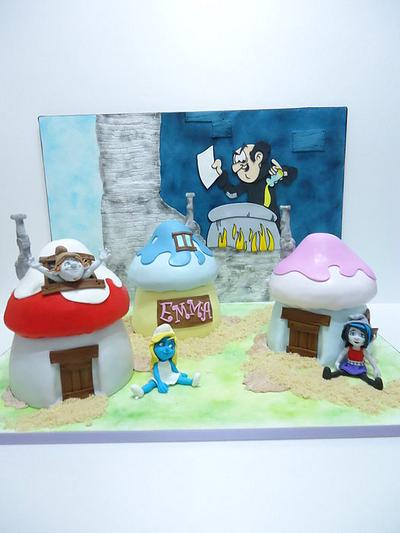 THE SMURFS! - Cake by Diletta Contaldo