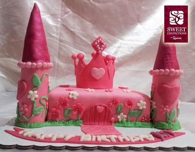 "Castle Cake " , Princess Castle Cake  - Cake by SWEET CONFECTIONS BY QUEENIE
