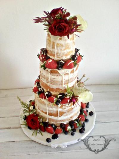 Nake Wedding cake - Cake by Zaafirah Adams  - Zee's Cake Corner 