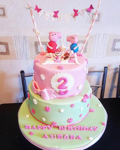 Peppa pig  - Cake by littlecakespace