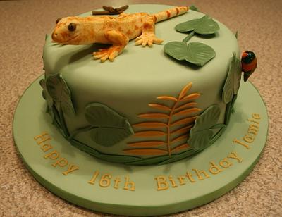 'Fluffy' the Gecko - Cake by Ice, Ice, Tracey