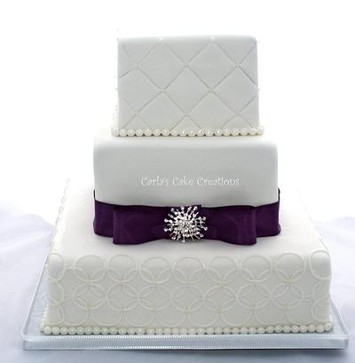 Elegant Wedding Cake - Cake by Carla