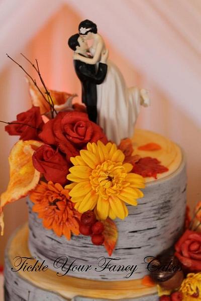 Birch Tree Wedding Cake - Cake by FancyCakes