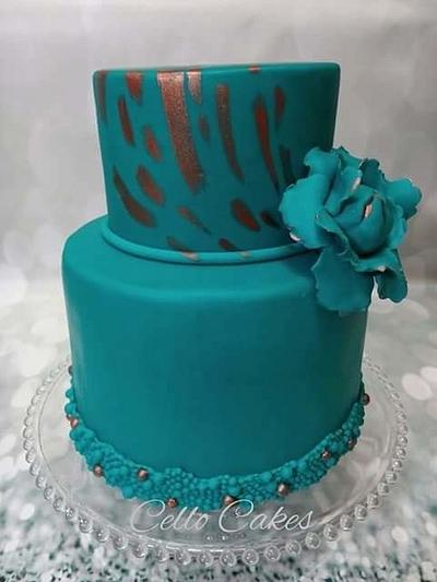 engagement cake - Cake by CelloCakes